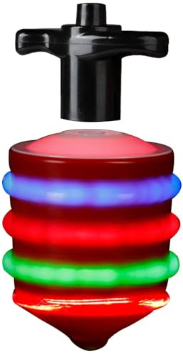 Genérico Peonza Luminosa - Peonza De Musical De 5,71 Pulgadas | Top con Zumbido LED De Colores: Diseño De con Efecto De Luz Automático para Niños. Este Robusto Set De ABS Promueve La Motricida