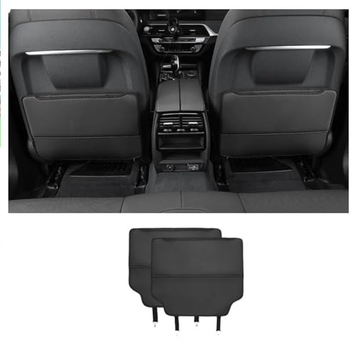 WENINETIES 2 Pezzi Protezioni Schienale per Seat Alhambra 2016-2021, Kick Mats Anti-Calcio con Tasca Portaoggetti Coprisedili Posteriori Protezione Abitacolo
