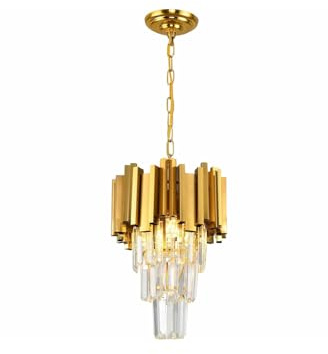 28 cm smidesjärnshängelampa, E12-ljuskälla lyxig kristall dekorativ köksö hängande lampa lämplig för vardagsrum, villa, matsal belysningsarmatur