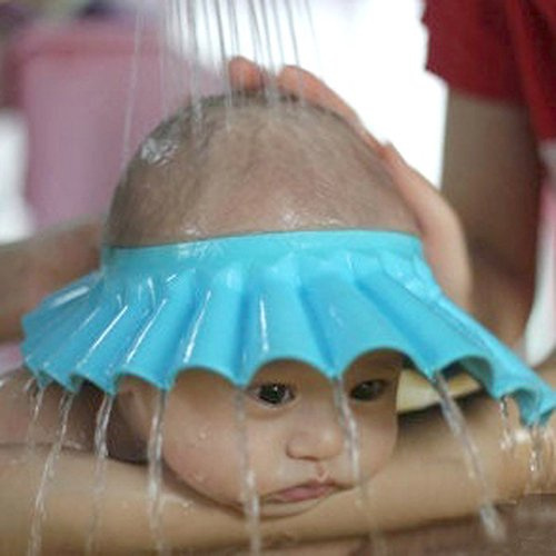 Brussels08 Gorro de Baño para Bebé, Protector de Ducha, Protección de Oídos, Visera Ajustable para Niños