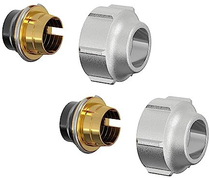 Simplex A11 Kit d’adaptateur à compression (2 st) 16x1mm x G¾F - Pour Tubes Cuivre Nickel-Chrome, Acier et Inox, Étanchéité Élastique, Force de Serrage Élevée -F11173
