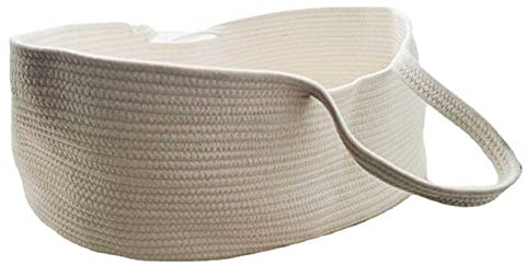 Babykorb Tragbar Aus Baumwolle Tragekörbchen Babytragetasche Leichter Babyschlafkorb Kinderbett Für Kinderzimmer, Auto Und Reisen, Geschenkkorb Für Neugeborene, Fotorequisiten