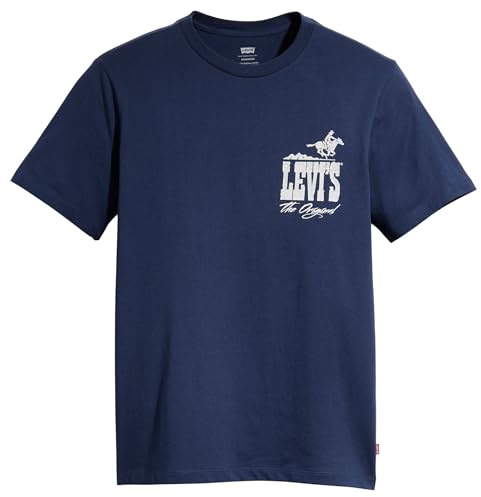 Levi's Graphic Crewneck Tee T-shirt, Western Logo Naval Academy, S Uomo