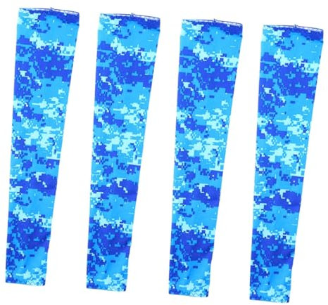 OUNONA 4 Stück Arm Ärmel Coole Armstulpen Sonnenmanschette Armstulpen Zum Angeln Make-up-ärmel Kühlende Ellbogenmanschette Manschetten Sonnenschutz Ärmelbündchen Sonnenhülle