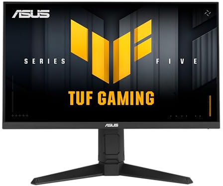 ASUS TUF Gaming VG259QL5A - Monitor de 24,5 Pulgadas, Full HD (1920 x 1080), 200 Hz, Fast IPS, ELMB, 0,3 ms GTG (mín.), Altavoz estéreo, DisplayWidget Center, Ajuste de Altura