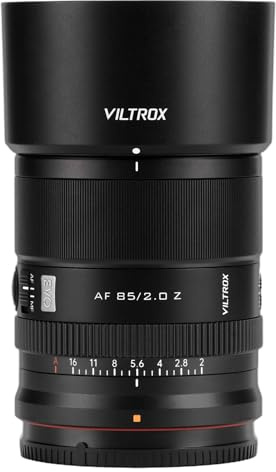 VILTROX 85mm F2.0 Z,AF 85mm f2.0 EVO Obiettivo Autofocus per Attacco Nikon Z,Full frame Compatibile con Nikon Z6 Z6Ⅱ Z7 Z7Ⅱ ZFC Z30 Z9 Z8 ZF Z6III
