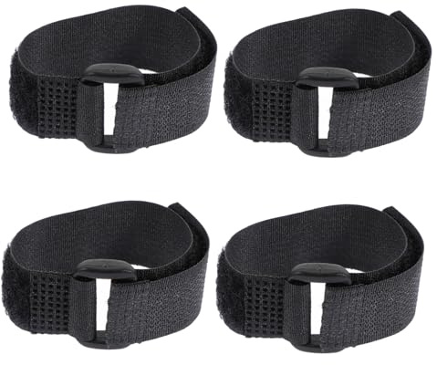 GLEAVI Colliers Silencieux Lot de 4 en Nylon Noir pour Ferme et Usage Domestique Design Ajustable Anti-cocorico pour Coq