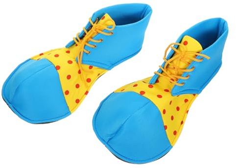 OUNONA Zapatos de Grandes Azules para Halloween Zapatos de Disfraz para Cosplay y Actuación Diseño Cómodo y Flexible para Fiesta y Teatro