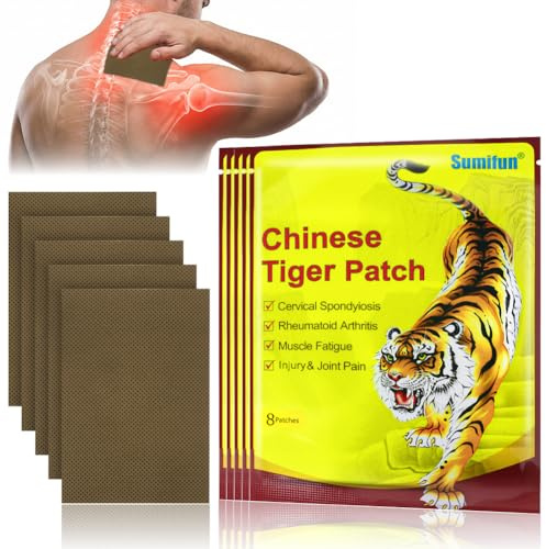 ACWOO Patchs Anti-Douleur, 40Pcs Patchs de Soulagement de la Douleur, Pansement Anti-Douleur, pour Douleurs Aux Épaules, Douleurs Dorsales, Douleurs Aux Genoux, Douleurs Arthritiques