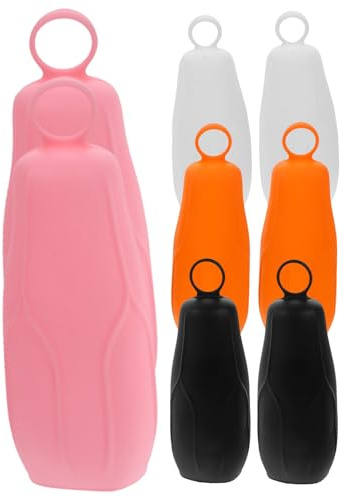 SHERCHPRY Manicotti Elastici in Silicone per Bottiglie da Viaggio, 8 Pezzi, Coperture Protettive Resistenti e Aderenti per Contenitori Shampoo e Bagnoschiuma