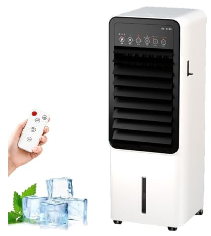 Bärbar mobil luftkonditionering 9000BTU-enhet för kylning, 7L luftkylare, LED-skärm, 3 fläkthastigheter, 7 timmars timer, stor vattentank Fjärrstyrd modell