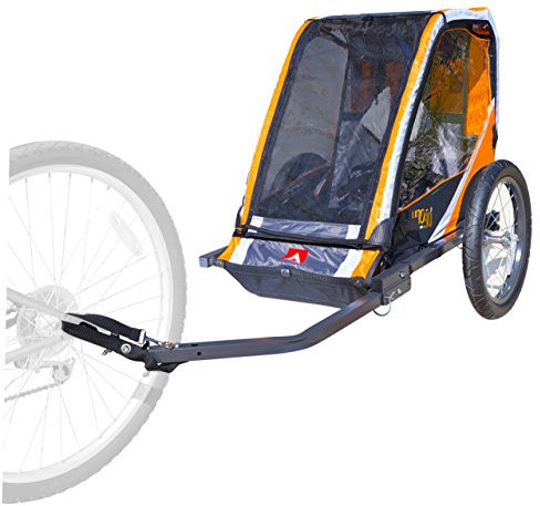 Allen Sports 1-Child Steel Bicycle Trailer- Orange, Model T1-O
