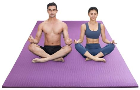 RYTMAT Yogamatte XXL Rutschfest TPE Gymnastikmatte 200x130x1.5cm