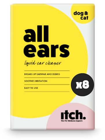 Itch I Cat And Dog Ear Cleaner I Easy To Use Ear Drops l Breaks Up Wax I Soothes Irritation, Stopping Unwanted Itching & Discomfort I 8 x 5ml Vials