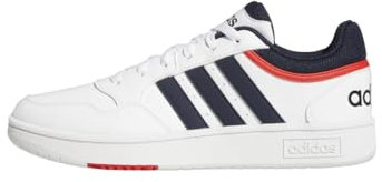 adidas Herren Hoops 3.0 Low Classic Vintage Shoes Schuhe, Cloud White/Legend Ink/Vivid Red, 41 1/3 EU