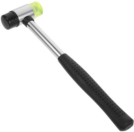 VILLFUL Martello Di Gomma Doppia Faccia Impugnatura Antiscivolo Per Installazione Di Pavimenti Creazione Di Gioielli e Progetti Artigianali Mazzuolo Per Lavorazione