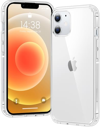 Voyahülle Clear Case for iPhone 12/12 Pro, Ultra Thin, Shockproof TPU Cover, Anti-Yellowing, Crystal Clear, Phone Case for Apple iPhone 12/12 Pro - Clear