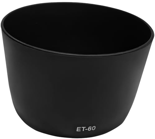 ET-60 compatible con Canon RF 75-300 mm F4-5.6, EF 75-300 mm f/4-5.6 III, EF75-300 mm f/4-5.6 III USM, parasol de lente HUIPUXIANG de 58 mm