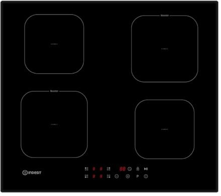 Piano Cottura A Induzione IS F18Q60 NE, 60 Cm, 4 Zone, Vetroceramica, Nero, Comandi Frontali, Touch Control