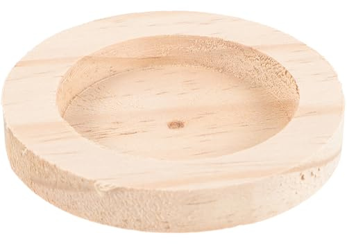 COOPHYA Comedero de Madera y Fácil de Almacenar Superficie Lisa para Mascotas Pequeñas para Hámster y Chinchilla Adecuado para Alimentación Diaria