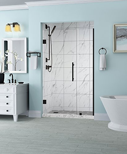 Aston SDR965EZ-ORB-3622-10 Belmore Frameless Hinged Alcove Shower Door with StarCast Clear Glass, 35.25 to 36.25 x 72, Oil Rubbed Bronze