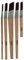 Coral Aspire 33749 Aspire Pinsel-Set mit abgeschrägtem Futter, professionelles festes Profil für schnelle, präzise Details, ultraglatte Oberfläche mit Emulsion oder Glanz, FSC-Holz, 0,6 cm, 1,3 cm,
