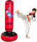 Kid Punch Bag, Inflatable Boxing Bag for Kid, Kids Pedestal Bags, Taekwondo, De-Stress Boxing Bag for Kids, Tall 120CM.