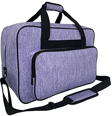 EHJRE Bolsa para máquina de coser con espacio interior espacioso, bolsa de transporte para máquina de coser, bolsa de transporte estable y bolsa de almacenamiento, maletín de costura para viajes
