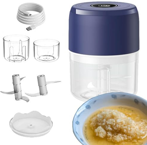 Tritatutto elettrico per aglio, tritatutto elettrico per alimenti,Tritaverdure Tritatutto | tritacarne affettaverdure, da cucina portatili per aglio, cipolle, frutta, carne