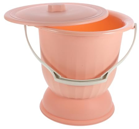 UTHCLO Orinal Portátil Grande 6.5l Tapa Antidesodorante, Urinario Doméstico De Plástico Resistente, Diseño Grueso y Estable Base Antideslizante Para Adultos En Casa y Noche
