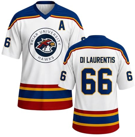 Off Campus Hockey Merch Jersey Graham 44 & Logan 22 & Tucker 46 & Di Laurentis 66 Briar U Jersey Shirts Unisex Short Sleeve Briar Hockey Shirts Sports Inspired Tshirts Off Campus Gift for Fans
