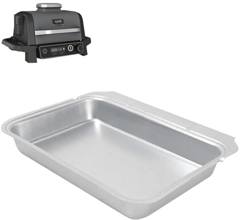 GLOWYE Grease Tray for Ninja Woodfire BBQ Grill, Professional Drip Pan for Ninja Woodfire Grills OG700 Series - OG701 & OG751 Outdoor Grill & Smoker, Non Disposable Tray