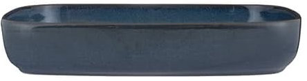 Mason Cash Reactive Blue - Bandeja rectangular para horno de cerámica de 31 cm, 2 litros con acabado esmaltado único, ideal para lasaña, asados, verduras y migas, apta para lavavajillas y microondas