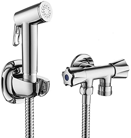 Pulvérisateur de bidet mural en laiton avec finition chromée pour hygiène personnelle, bidet de salle de bain