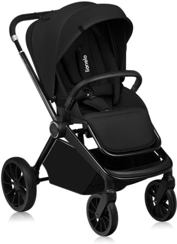 LIONELO Cochecito infantil MIKA PLUS de 6 a 48 meses a 22 kg, respaldo ajustable y reposapiés, amortiguación, ruedas giratorias de PU de 360 °, cabina impermeable XXL, UPF50+