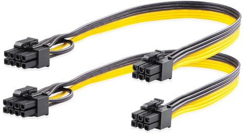 ELFJMZP Câble adaptateur PCIe pour alimentation GPU PCI Express 6 broches femelle à 8 broches (6+2) mâle, câble adapté à l'ordinateur