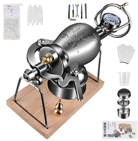 Máquina para hacer palomitas de maíz con medidor de presión de precisión, máquina de aire caliente para fiestas familiares y reuniones