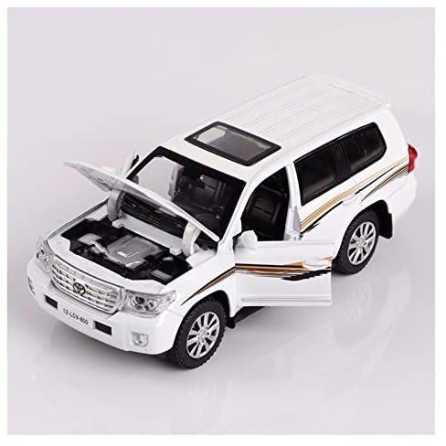 XIYUEYING For Toyota Land Cruiser Off-Road Vehicle SUV 4 Doors With Light Metal Kids Toy Car 1 32(2)