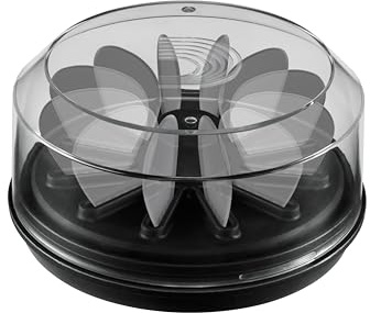 D'Addario Support pour médiators de Guitare 360, étui pour jusqu'à 12 médiators, Couvercle Transparent, Cadeau pour Musiciens