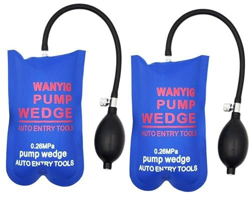 WANYIG 2 Piezas Cuña del Aire Barra de Palanca Air Pump Wedge/cuña/tope para puerta/palanca, 300 kg cada (Rectángulo Pequeño)