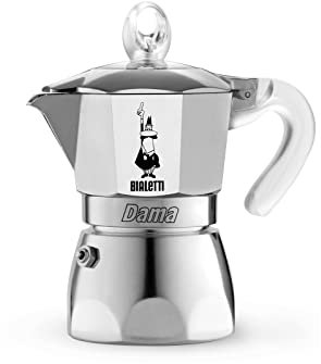 Bialetti Cafetera Dama Pure Ice, 1 tazas, no apta para inducción, 1 tazas (67 ml), aluminio