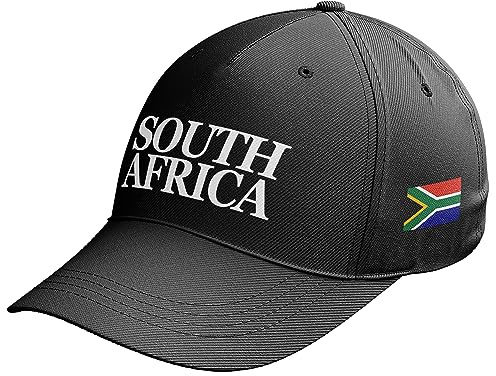 Purple Print House South Africa 1891 Mens Cap Retro Rugby African Supporters Hat, One Size, Black