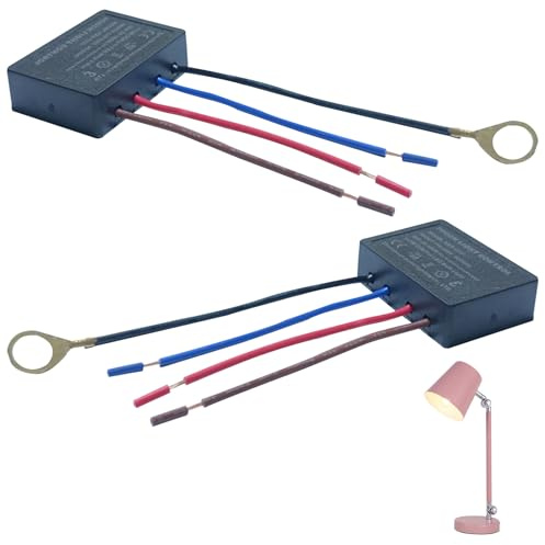 2 Pack Touch Dimmer Switch 3 Way Touch Sensor dimmer,Touch lamp Repair kit Control Module,Touch Lamp Replacement Kit Fit Dimmable LED, Incandescent, Halogen Bulbs