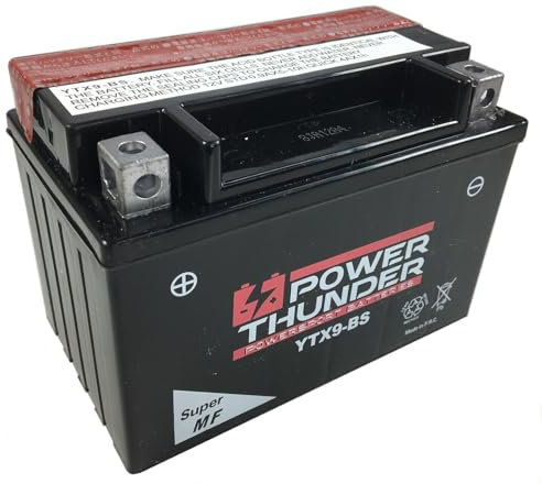 Bateria Motocicleta Power Thunder YTX9-BS 12v 8AH Medidas 152 x 88 x106 MMS
