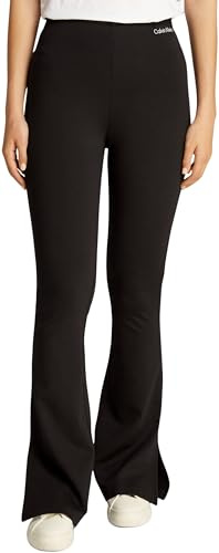 Calvin Klein Women's Milano Elastic Flared Leggings, Black (Ck Black), XXL