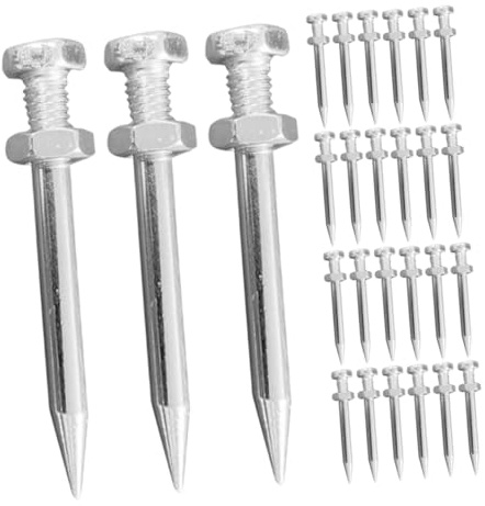 Toyvian 30 Piezas Clavos Metálicos para Aireador de Césped Repuestos Duraderos para Herramienta de Aireación de Jardín y Parque Suelo y Oxigenación