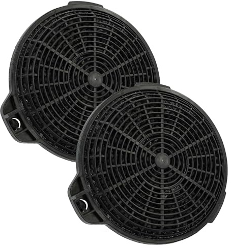 vhbw 2x Filtres à charbon actif compatible avec Cooke & Lewis CLCGB60 | CLAG60, CL60CGRF, CL60CGBLRF, CLCGB970, CLCGB70 hotte aspirante - 13,25 cm