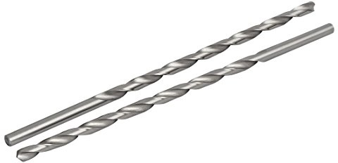 sourcing map Spiralbohrer 2Stk. 6.5mm Dmr 200mm Länge HSS Runder Schaft Bohrwerkzeug