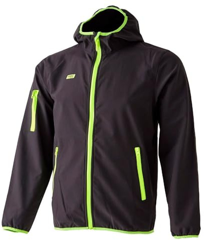 42K RUNNING - Veste technique 42K SOFTSHELL Noir-Jaune Fluo XS