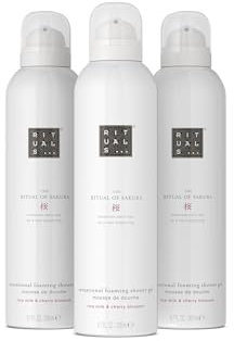 RITUALS The Ritual of Sakura Pack Ahorro con 3 Espumas – Geles con Flor de Cerezo y Almendra Dulce, Gel Renovador – 3 x 200 ml